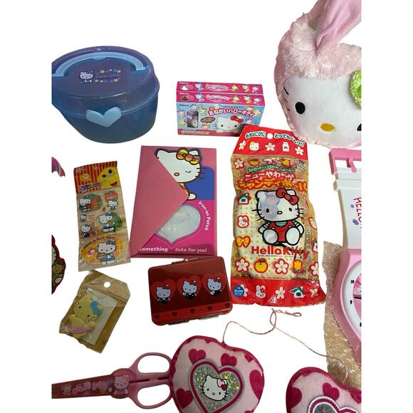 Hello Kitty Vintage 90’s Lot Clock Bath Set Notebook Stickers Wallet+ More - Picture 10 of 14